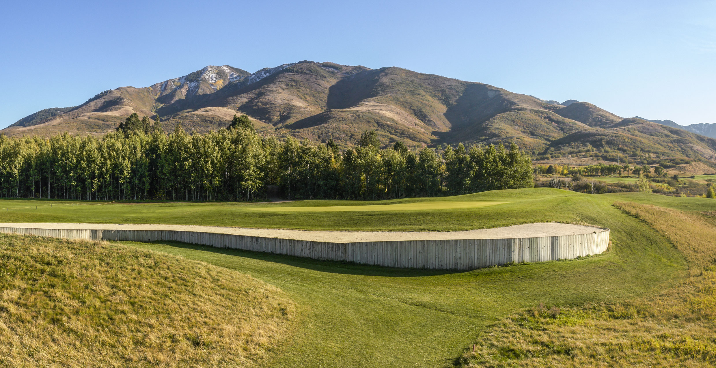 Mountain Dell Golf Course Lake Course green, Salt Lake City, Utah