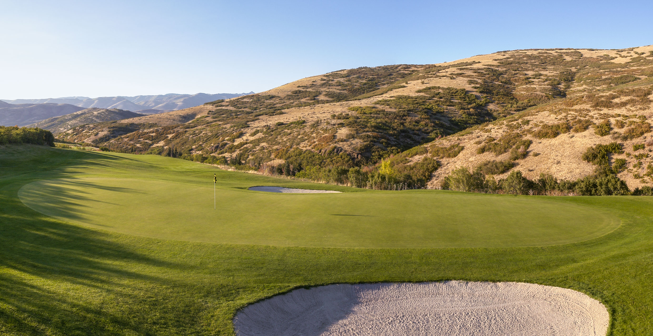 Mountain Dell Golf Course Mountain Course green, Salt Lake City, Utah