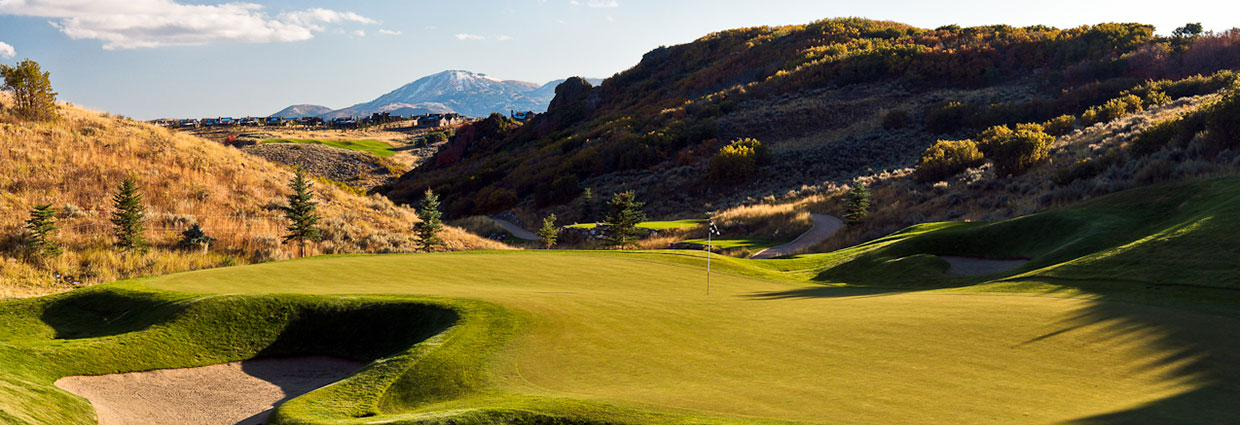 Pete Dye Canyon at Promontory golf course, Park City Utah