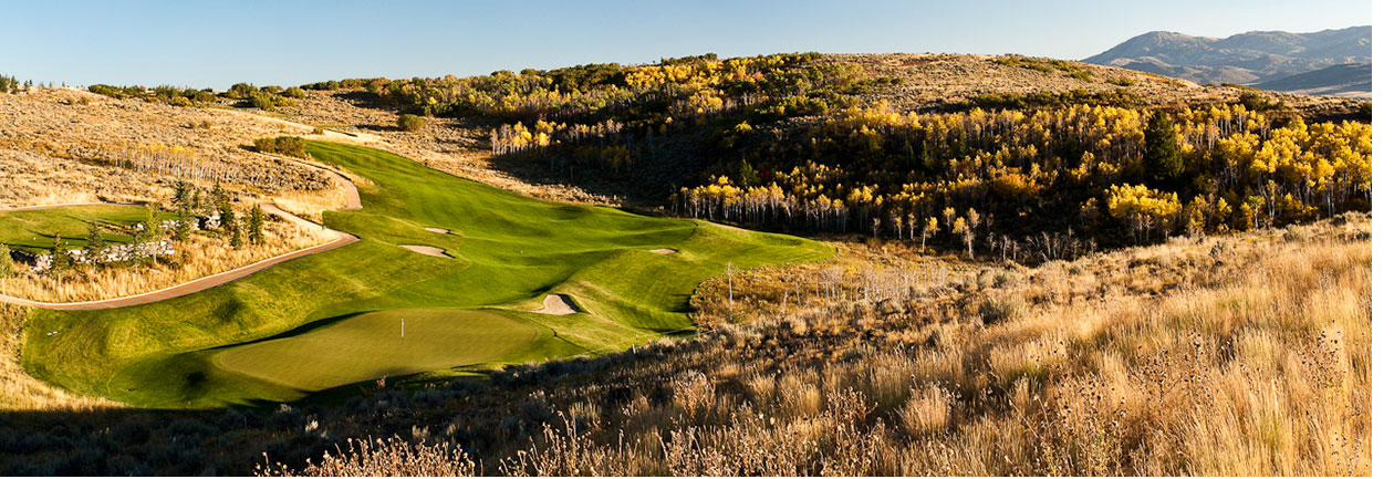 Pete Dye Canyon at Promontory golf course, Park City Utah
