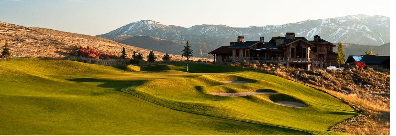 Pete Dye Canyon at Promontory golf course, Park City Utah